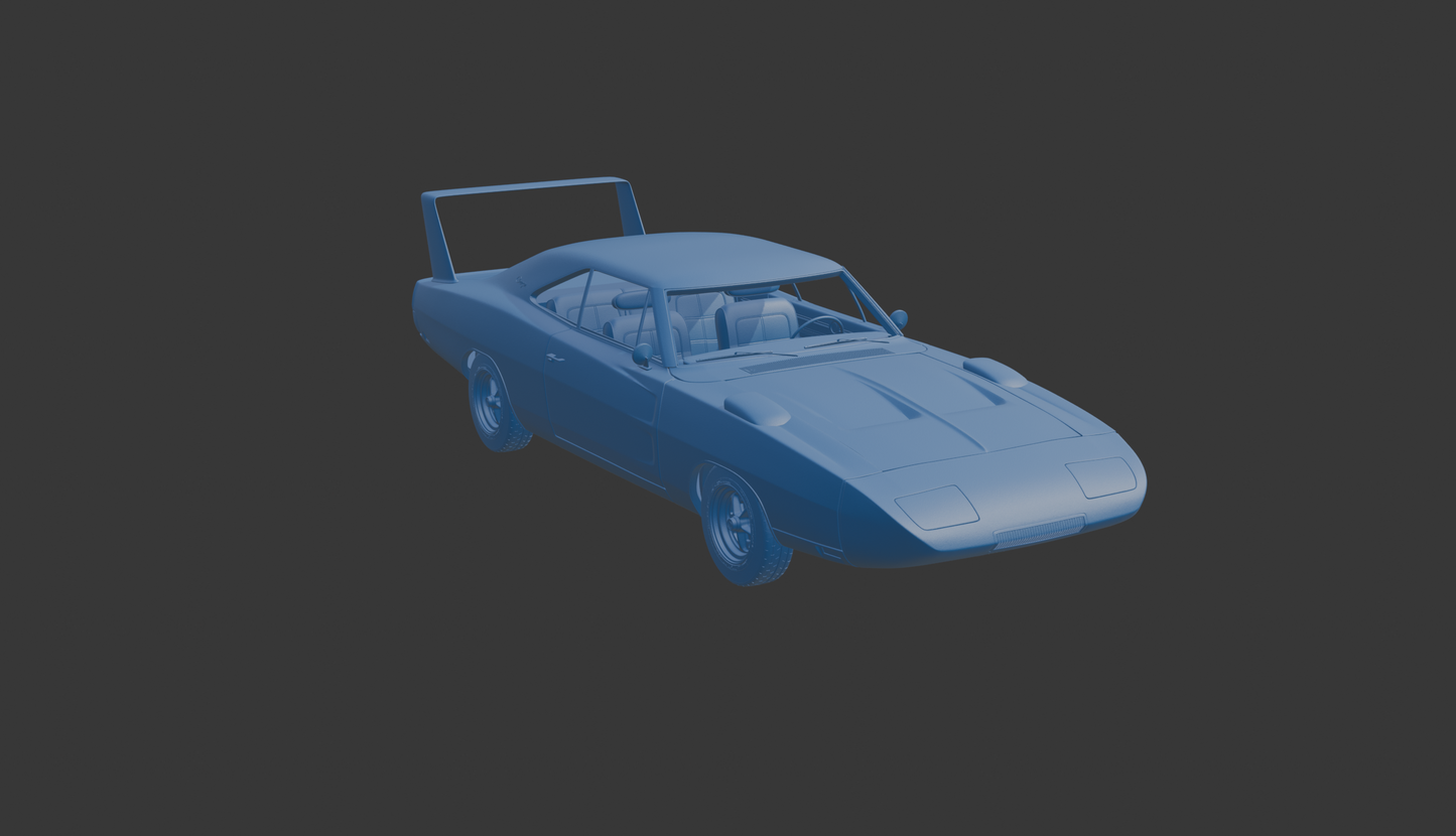 STL FILE Dodge Charger Daytona 1969 3D PRINT MODEL - ARTISTIT