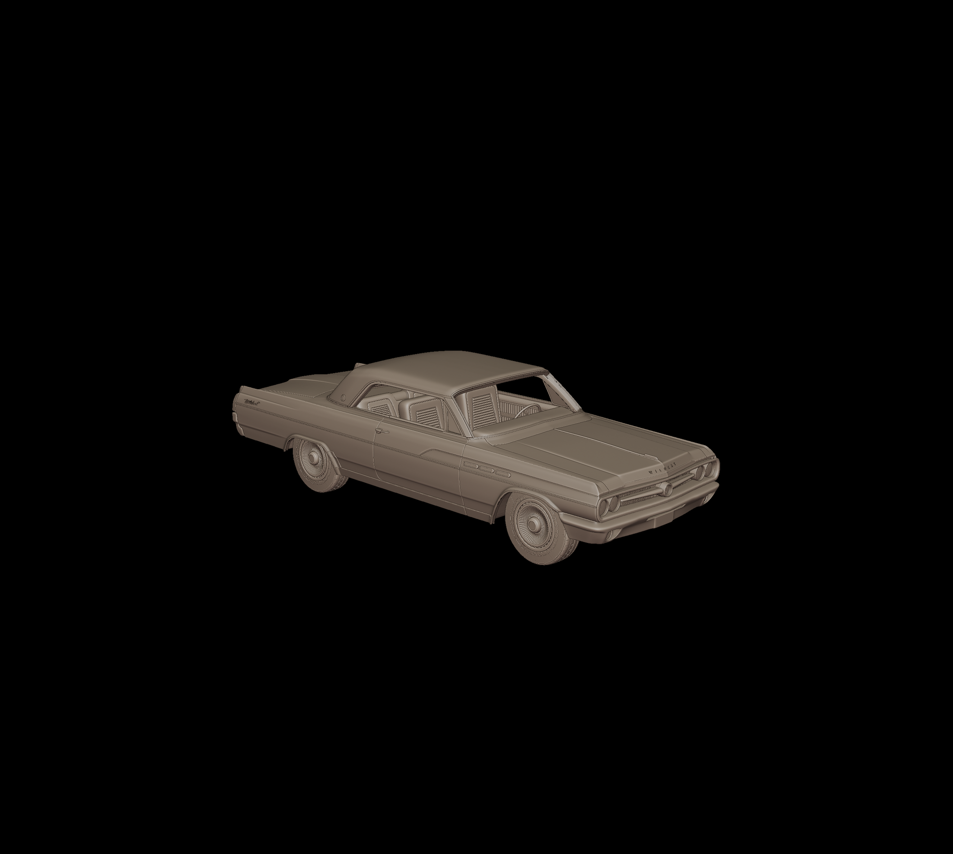 STL FILE buick wildcat 1963 3d print model - ARTISTIT