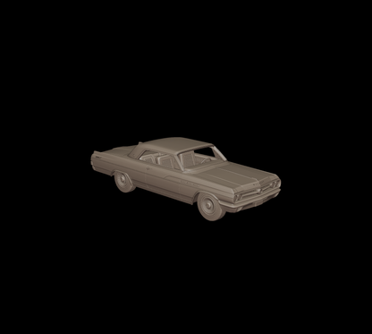 STL FILE buick wildcat 1963 3d print model - ARTISTIT