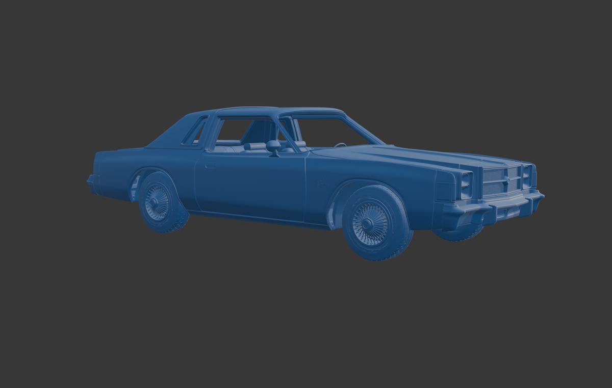 CHRYSLER CORDOBA 300 1979 3D PRINT MODEL