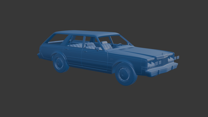 ‏‏Dodge Diplomat 1980 WAGON 3D PRINT MODEL