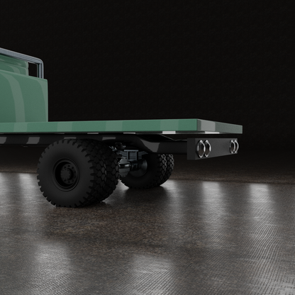 STL FILE CHEVROLET COE TRUCK 1949 V4 - ARTISTIT