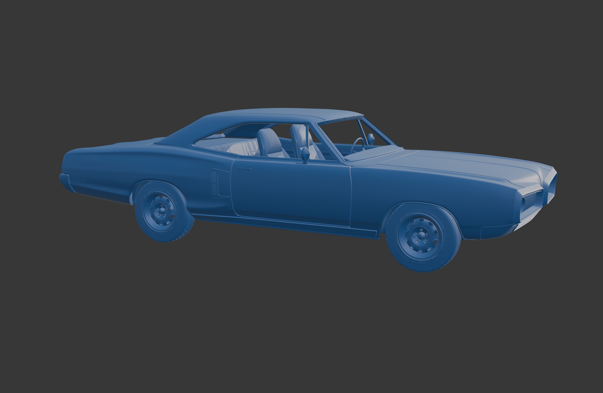 Dodge Coronet  1970  two doors 3D PRINT MODEL