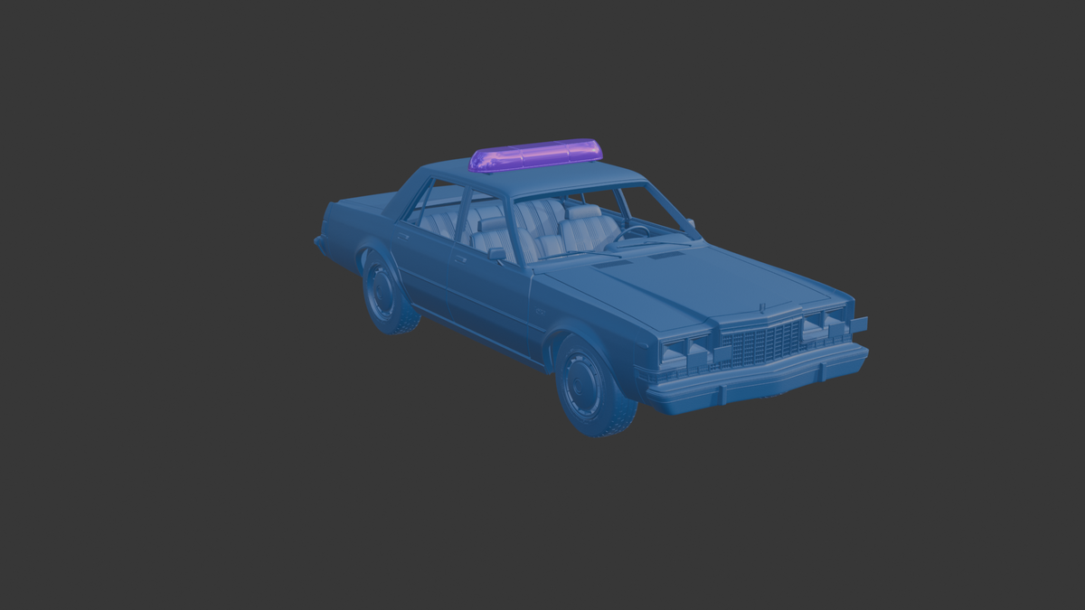‏‏Dodge DIPLOMAT TAXI 1980 3D PRINT MODEL