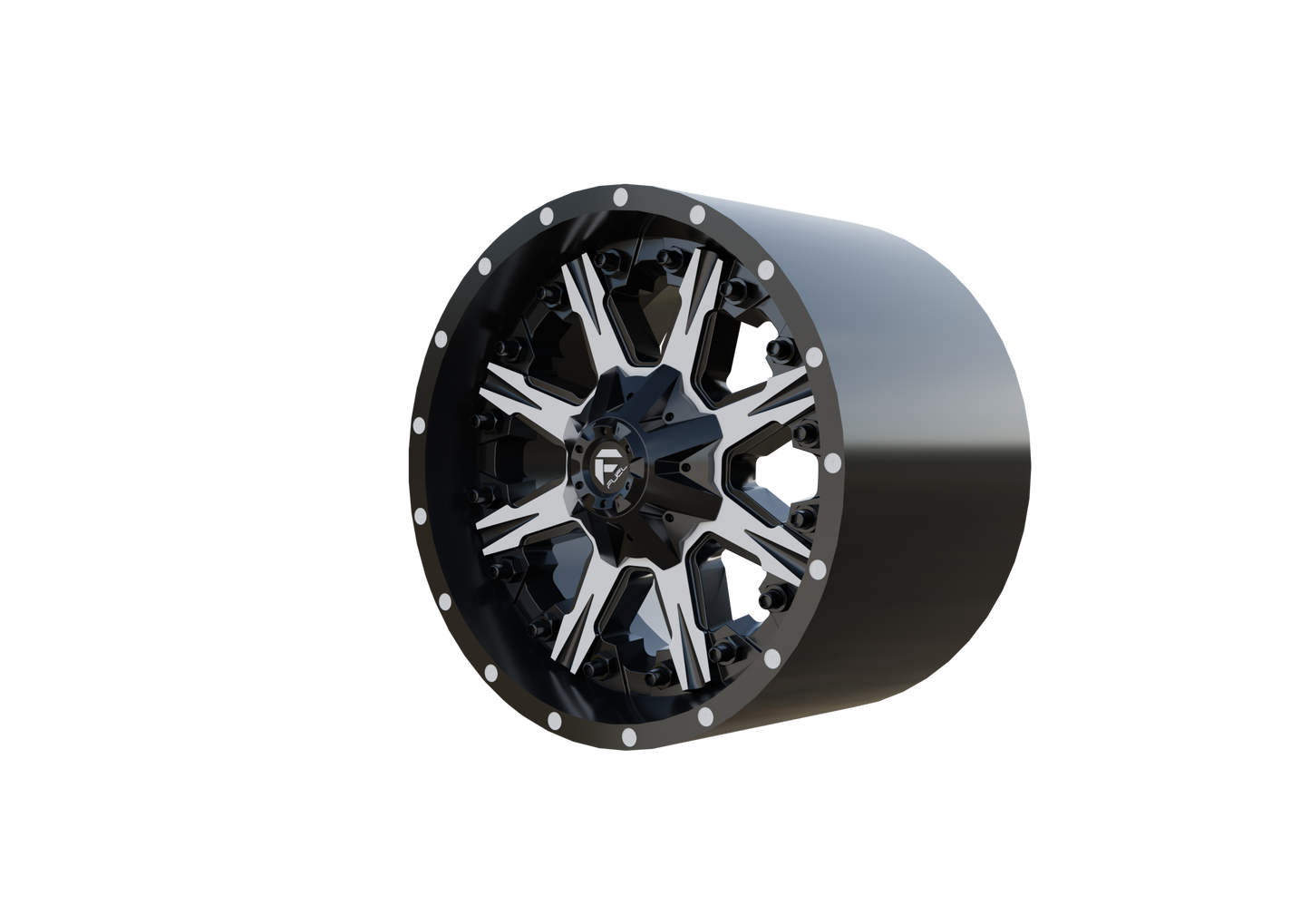 FUEL OFF-ROAD NUTZ WHEEL 3D PRINT MODEL