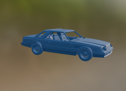 DODGE MIRADA 440 1980 3D PRINT MODEL