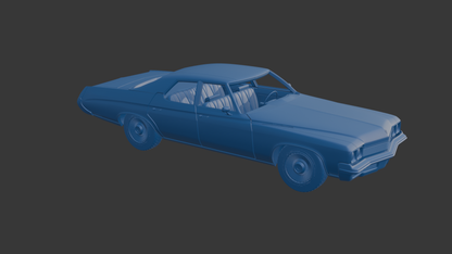 ‏‏Buick LeSabre 1972 four doors 3D PRINT MODEL