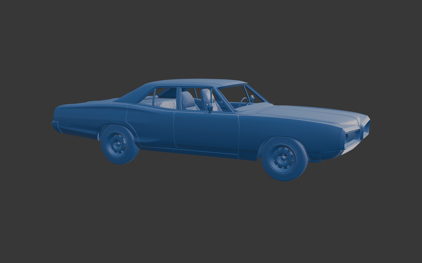 Dodge Coronet 1970 FOUR-DOOR 3D PRINT MODEL