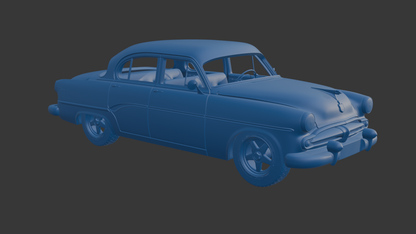 DODGE CORONET 1954 FOUR DOORS 3D PRINT MODEL