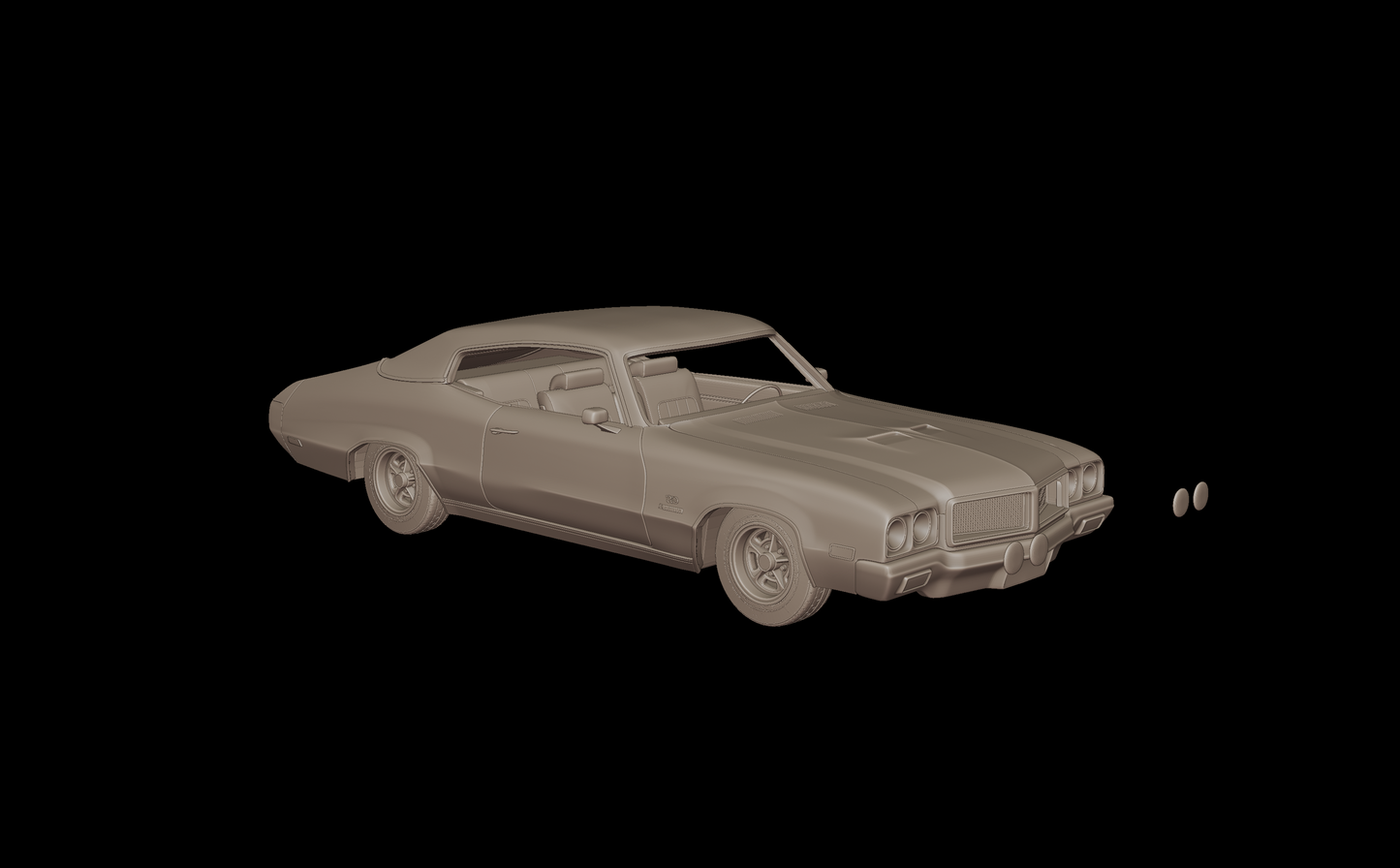 Buick GSX 455 stage 1970 3d print model