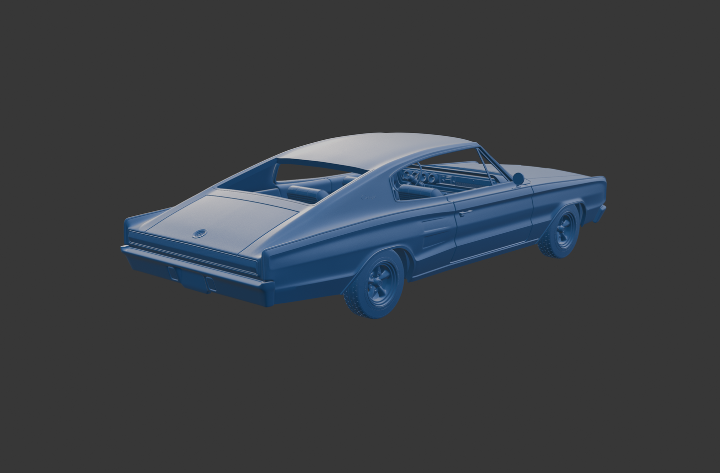 STL FILE Dodge Charger RTF9 1966 3D PRINT MODEL - ARTISTIT