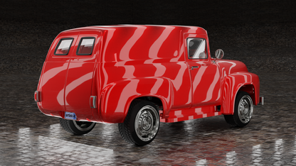 STL FILE 1956 Ford F100 Panel Truck - ARTISTIT