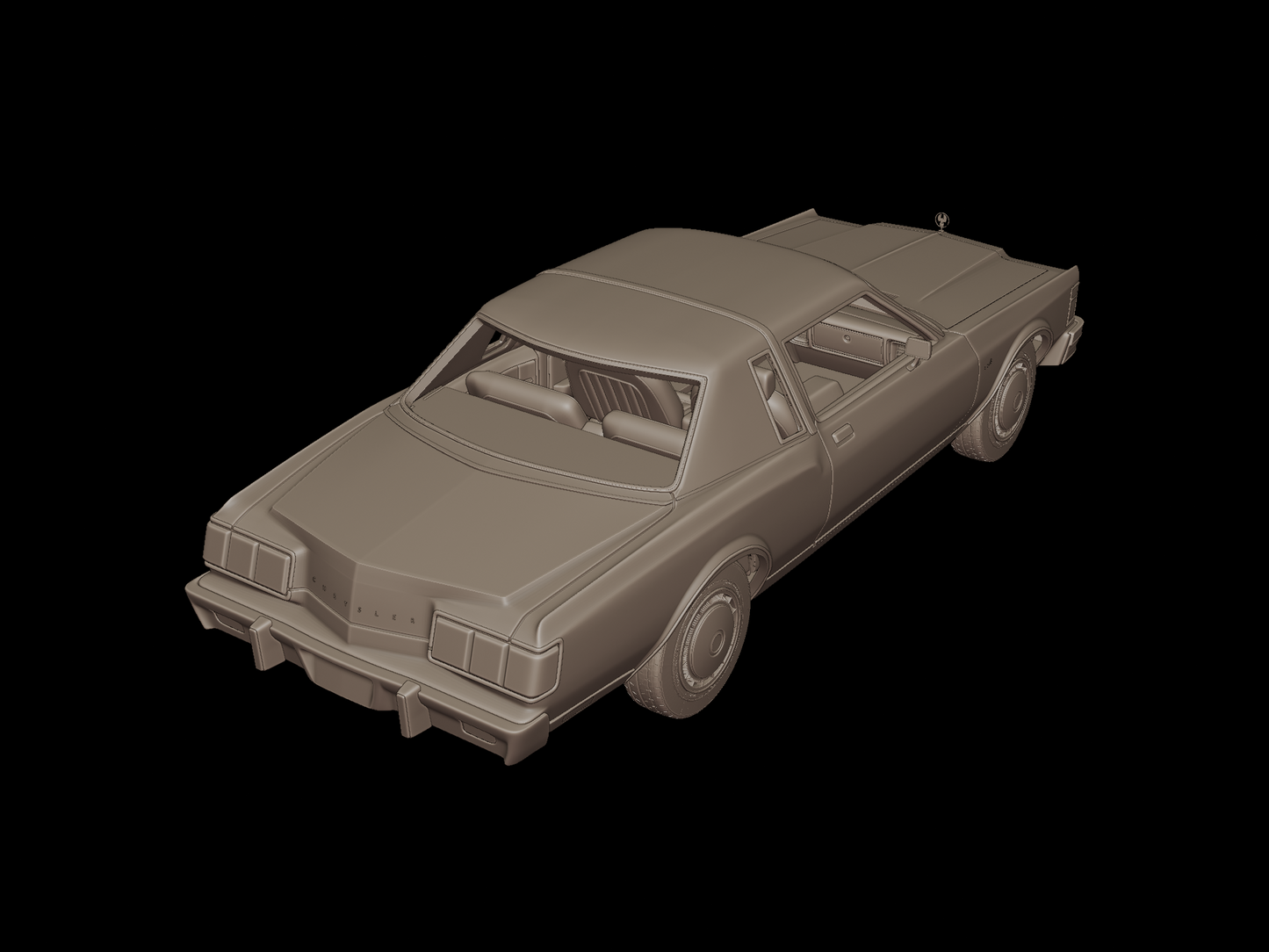 Crysler lebaron 1979 3d print model