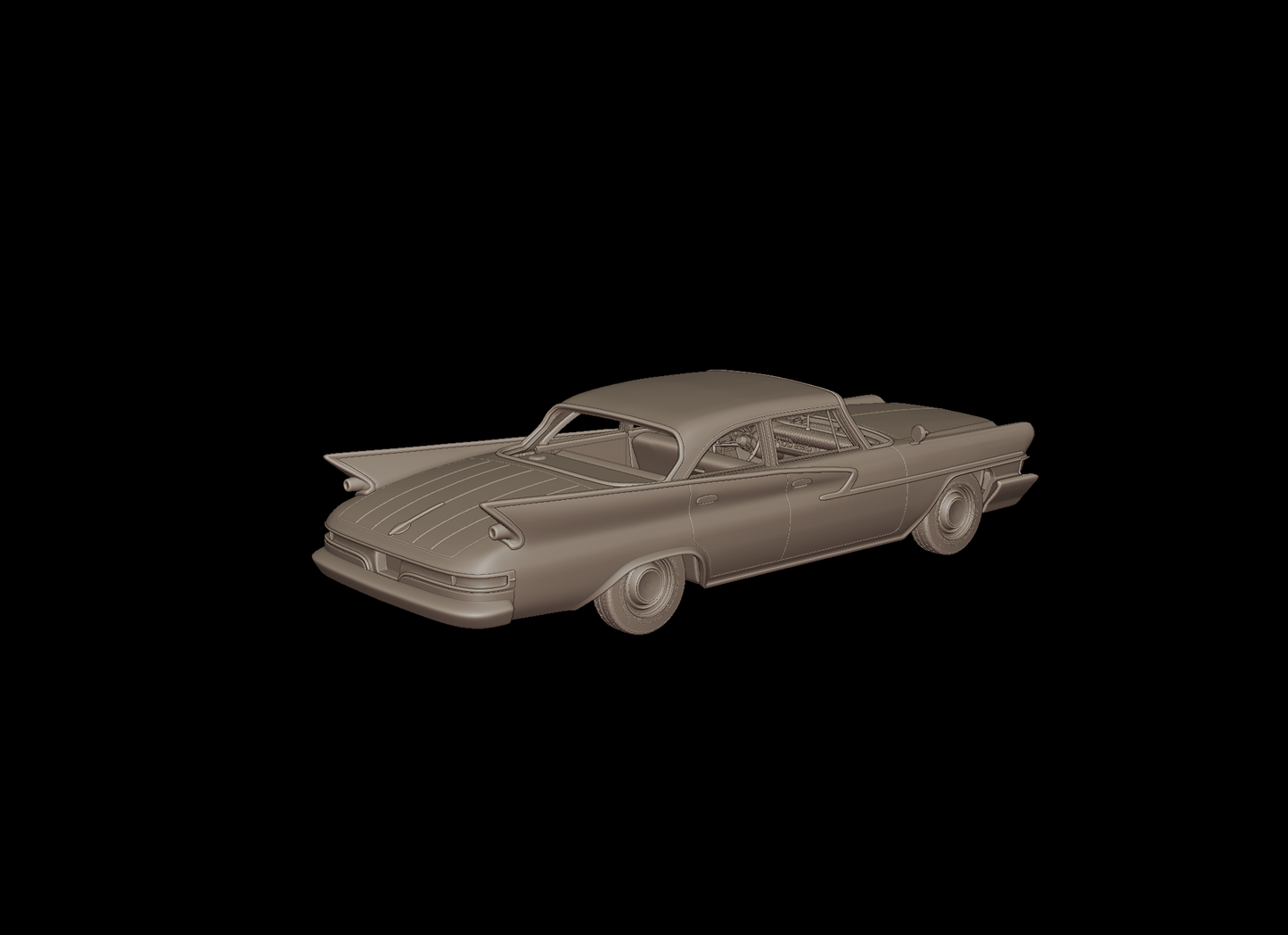 cryslar newport  4 doors 1961 3d print model