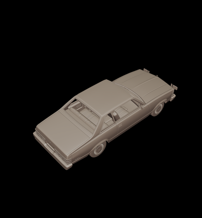 STL FILE chevrolet malibu classic 1980 two doors 3d print model - ARTISTIT