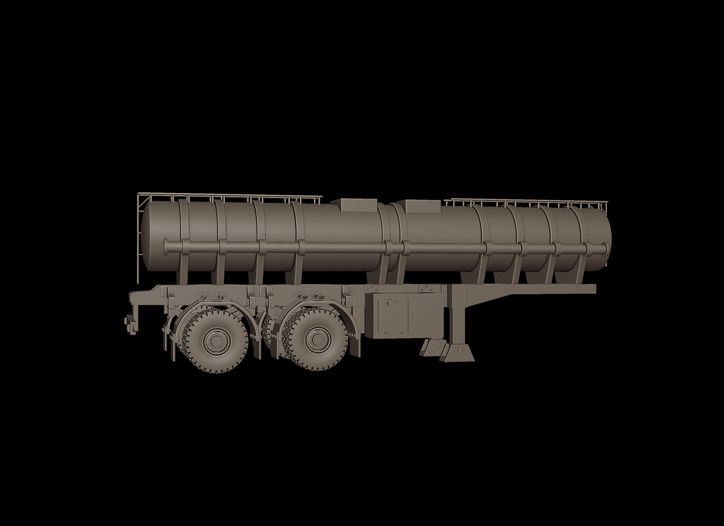 CIRCULAR TRAILER TANKER 3d print model