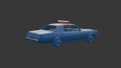 DODGE MONACO POLICE 1977 3D PRINT MODEL