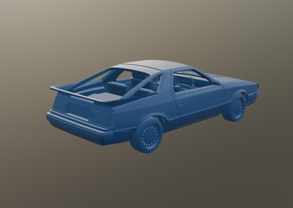 DODGE DAYTONA 1984 3D PRINT MODEL