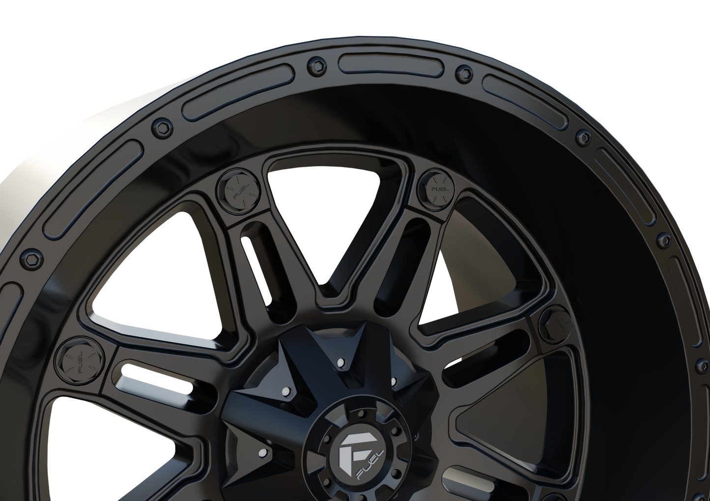 FUEL OFF-ROAD HOSTAGE WHEEL 3D PRINT MODEL
