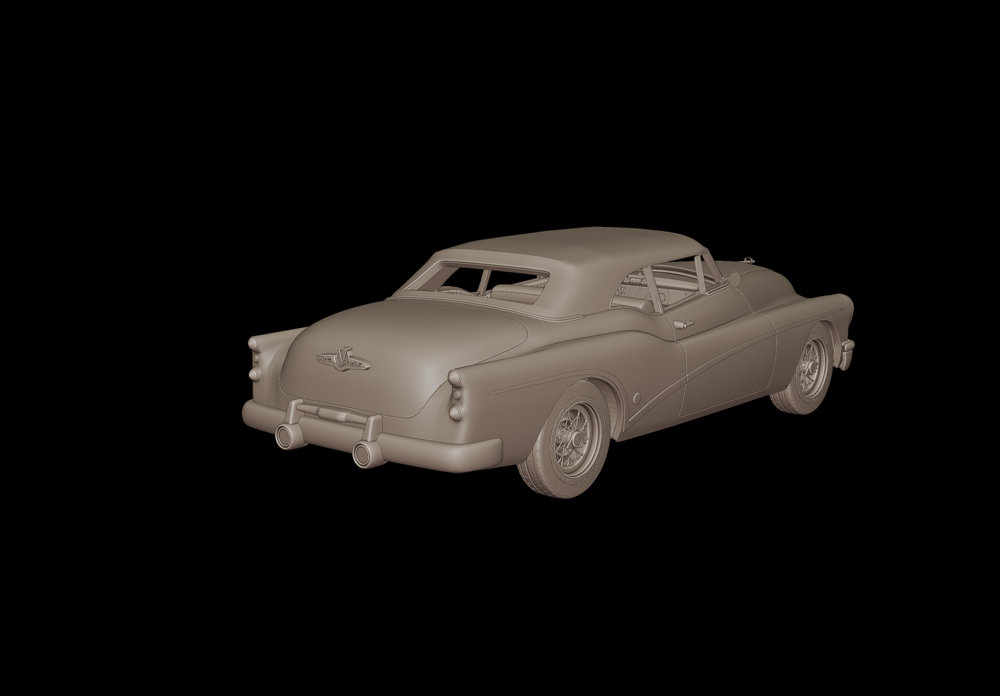 Buick Skylark Convertible 1953 3d print model