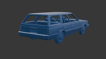 Dodge Aries K 1987 WAGON 3D PRINT MODEL