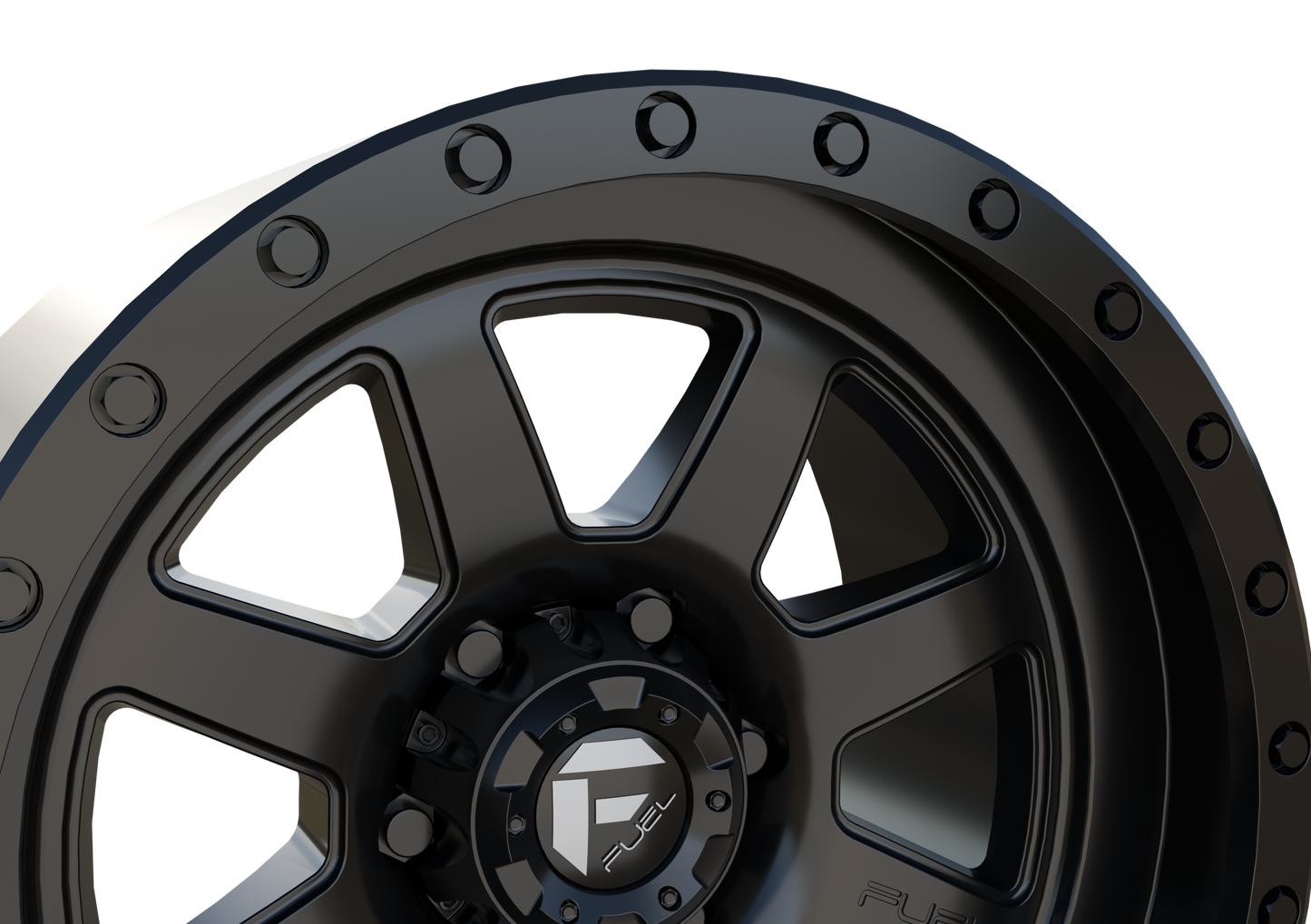 FUEL OFF-ROAD TROPHY WHEEL 3D PRINT MODEL