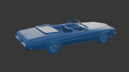 ‏‏Buick LeSabre 1972 two doors convertable 3D PRINT MODEL