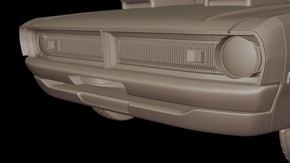 DODGE DEMON 1971 3D PRINT MODEL