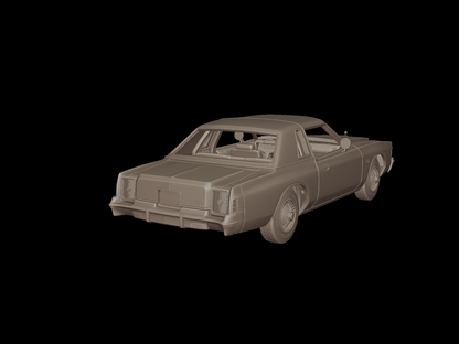 crysler cordoba 1975 3d print model