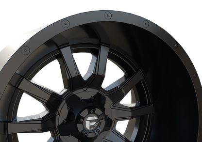 FUEL OFF-ROAD VANDAL WHEEL 3D PRINT MODEL