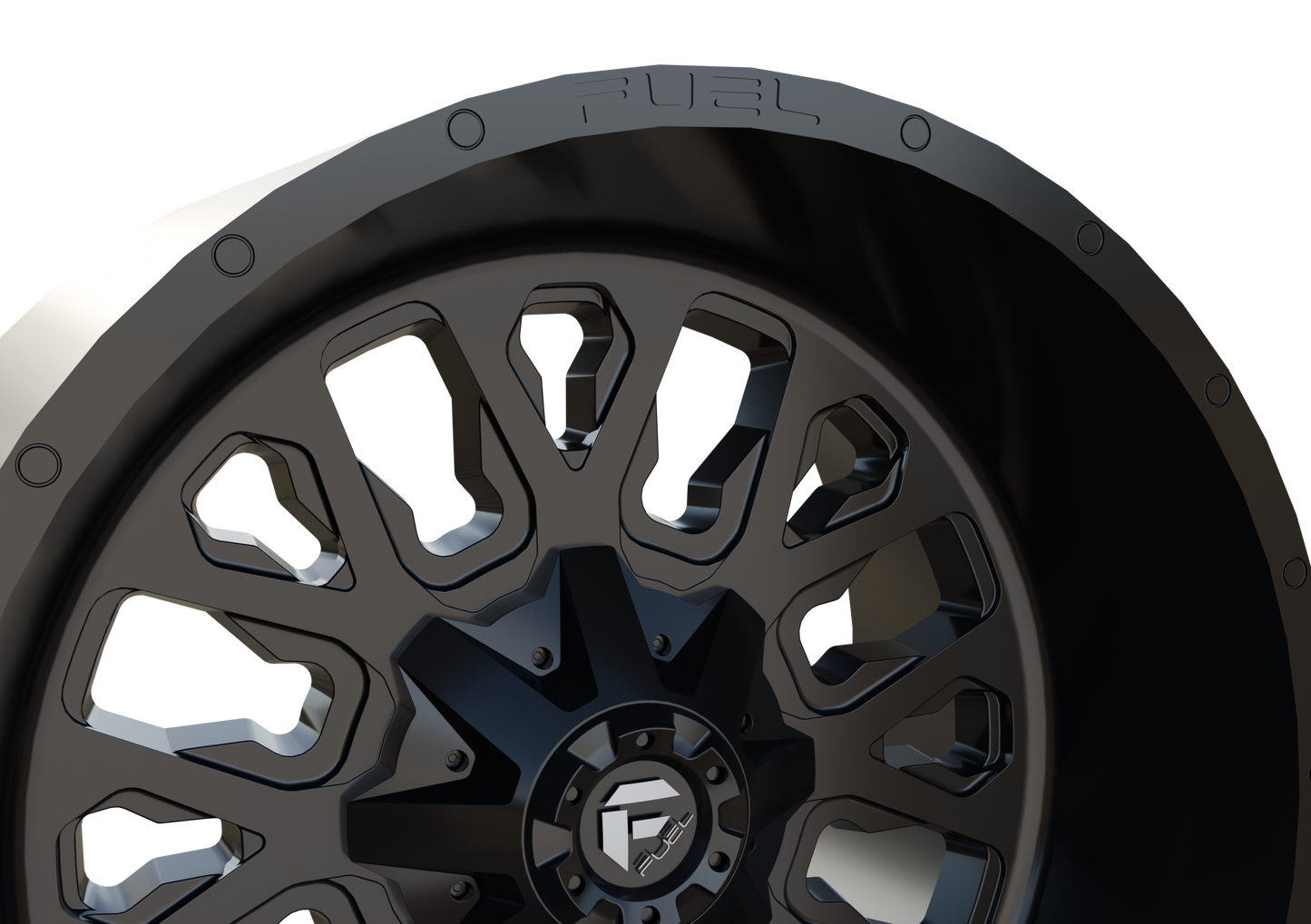 FUEL OFF-ROAD STROKE WHEEL 3D PRINT MODEL