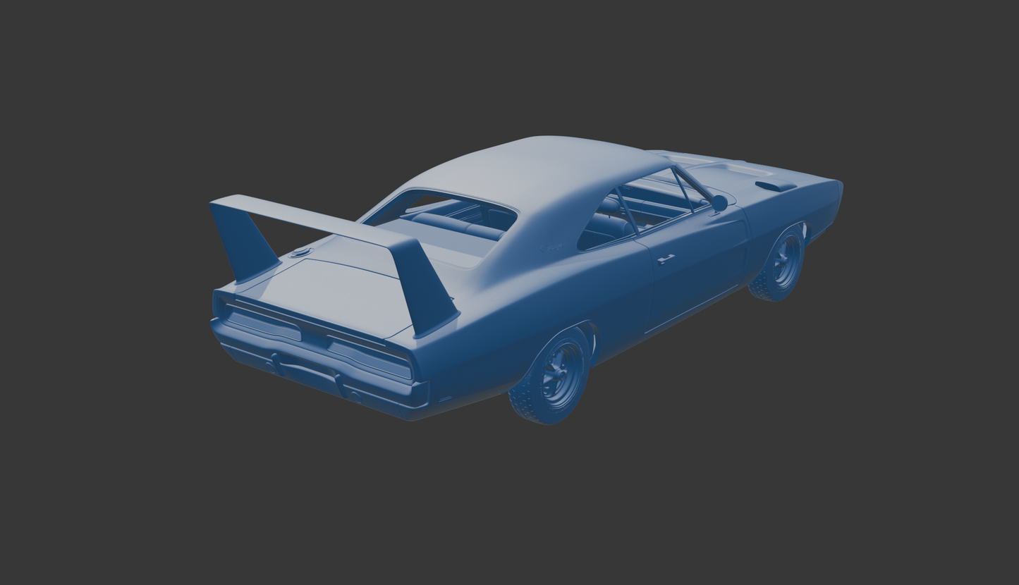 STL FILE Dodge Charger Daytona 1969 3D PRINT MODEL - ARTISTIT