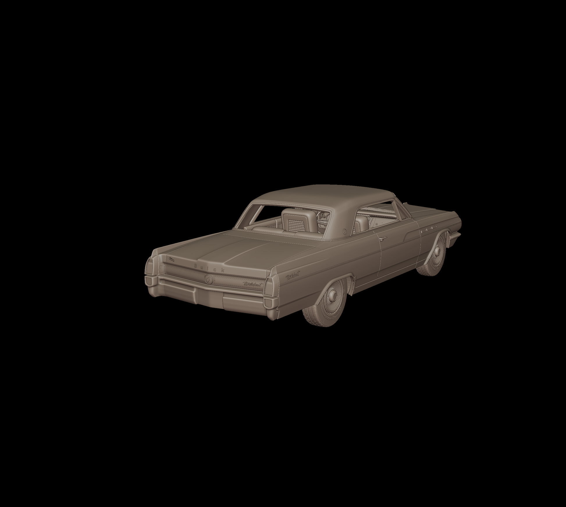 STL FILE buick wildcat 1963 3d print model - ARTISTIT