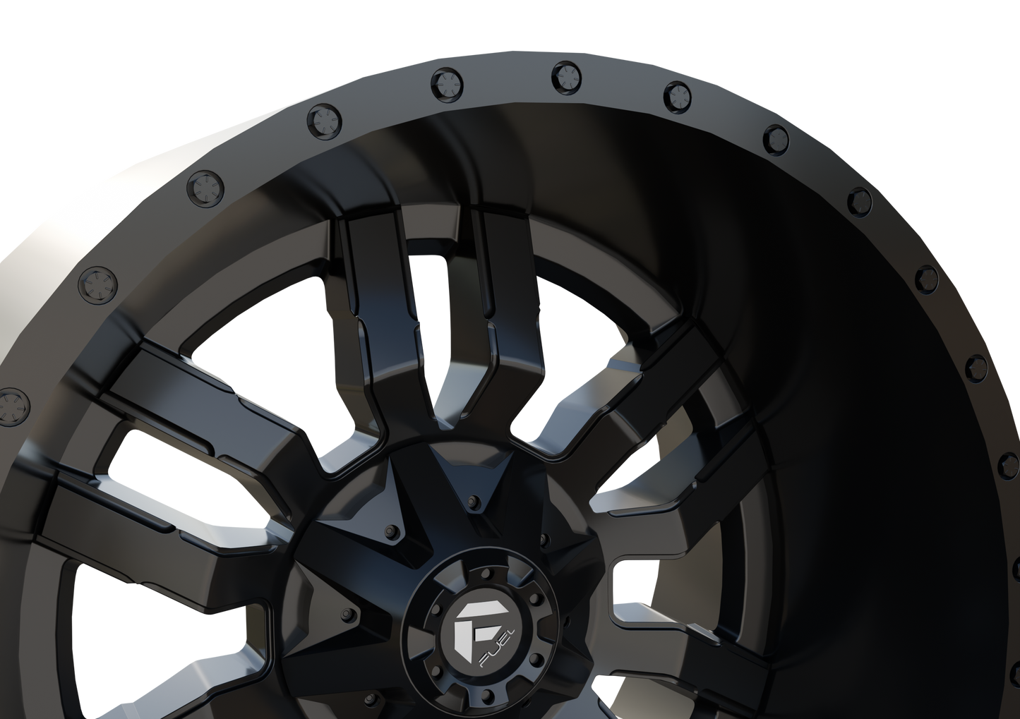 FUEL OFF-ROAD SLEDGE WHEEL 3D PRINT MODEL