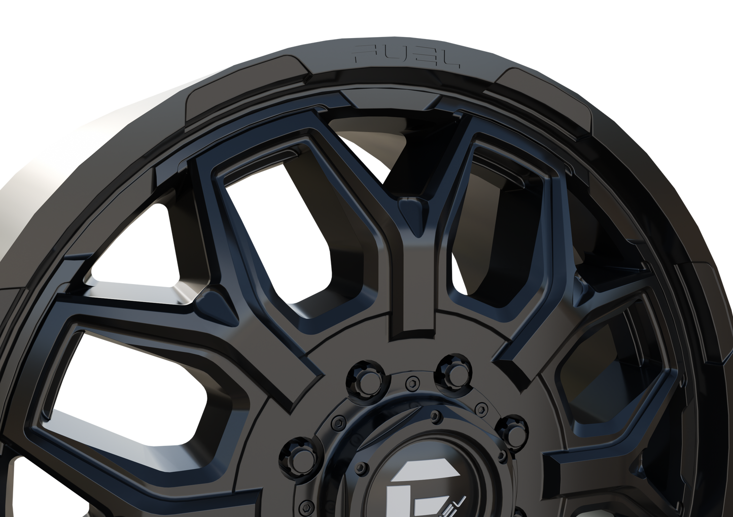 FUEL OFF-ROAD FRONT FLUX DUALLY WHEEL 3D PRINT MODEL