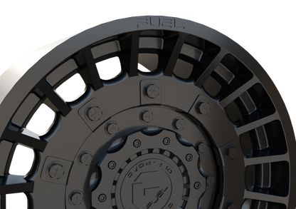 FUEL OFF-ROAD MILITIA WHEEL 3D PRINT MODEL