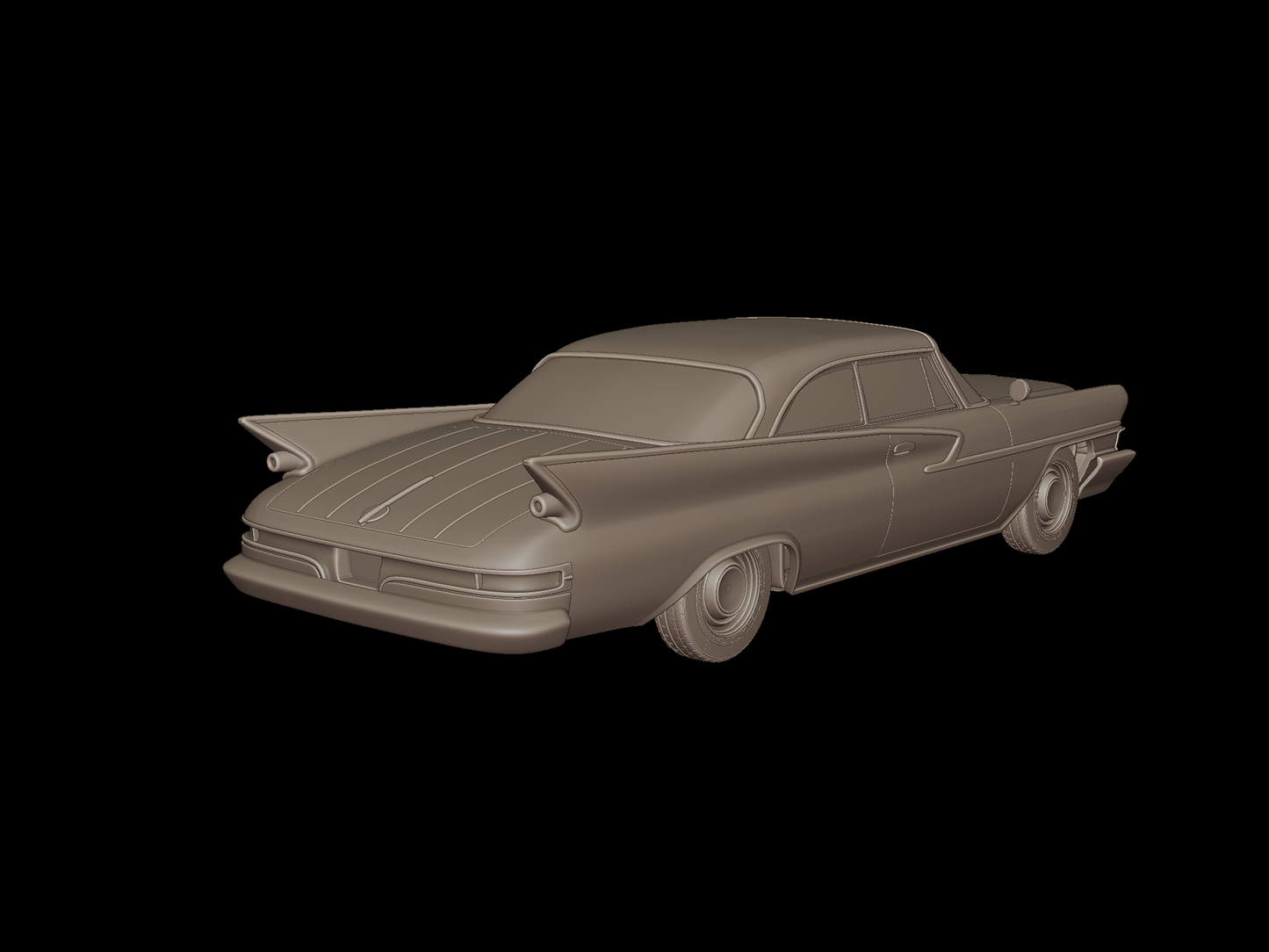 chrysler newport hardtop sedan 2 doors 1961 3d print model