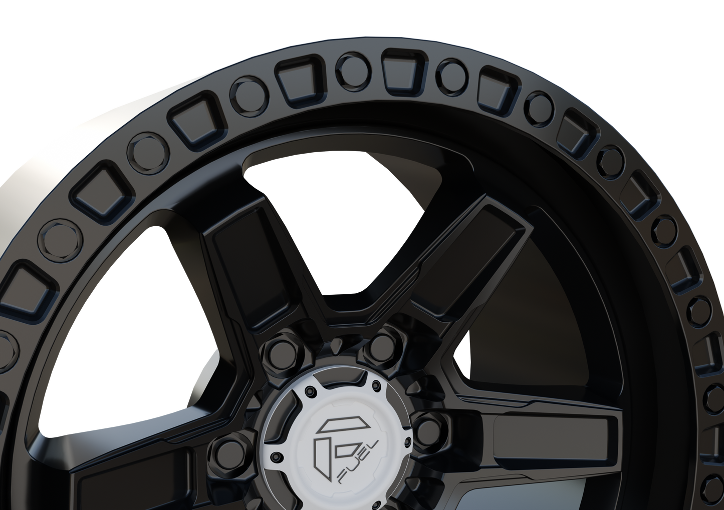 FUEL OFF-ROAD KICKER WHEEL 3D PRINT MODEL