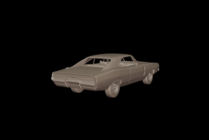 DODGE Charger RT 1969 3D PRINT MODEL