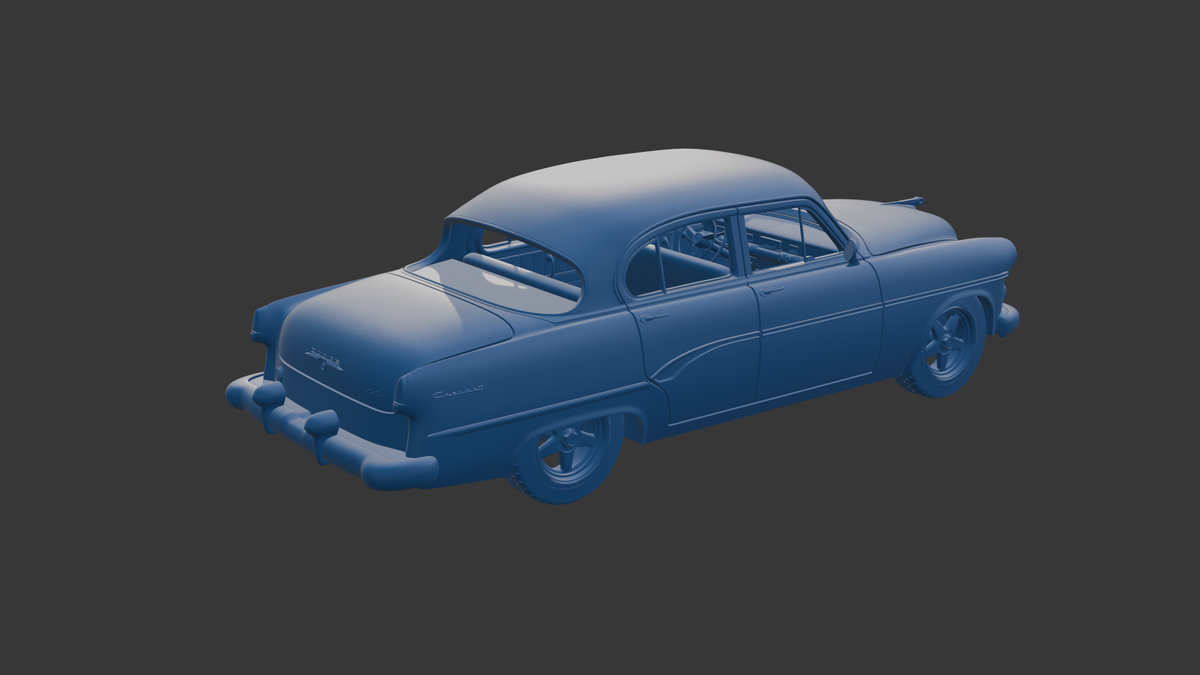 DODGE CORONET 1954 FOUR DOORS 3D PRINT MODEL