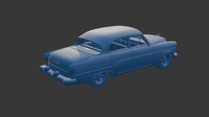 DODGE CORONET 1954 FOUR DOORS 3D PRINT MODEL