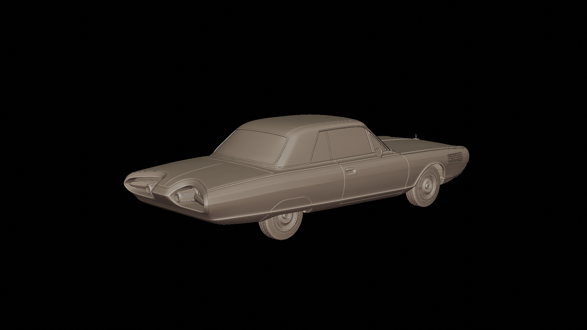 STL FILE Chrysler Turbine 1963 3D PRINT MODEL - ARTISTIT