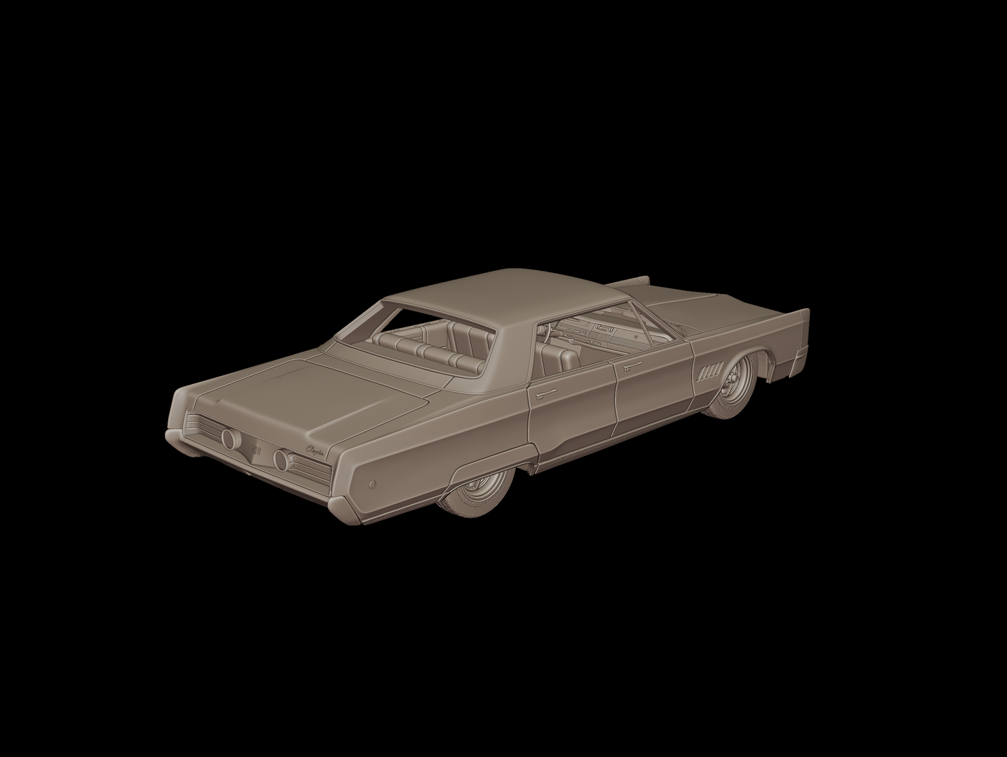 Chrysler 300 1968 3d print model