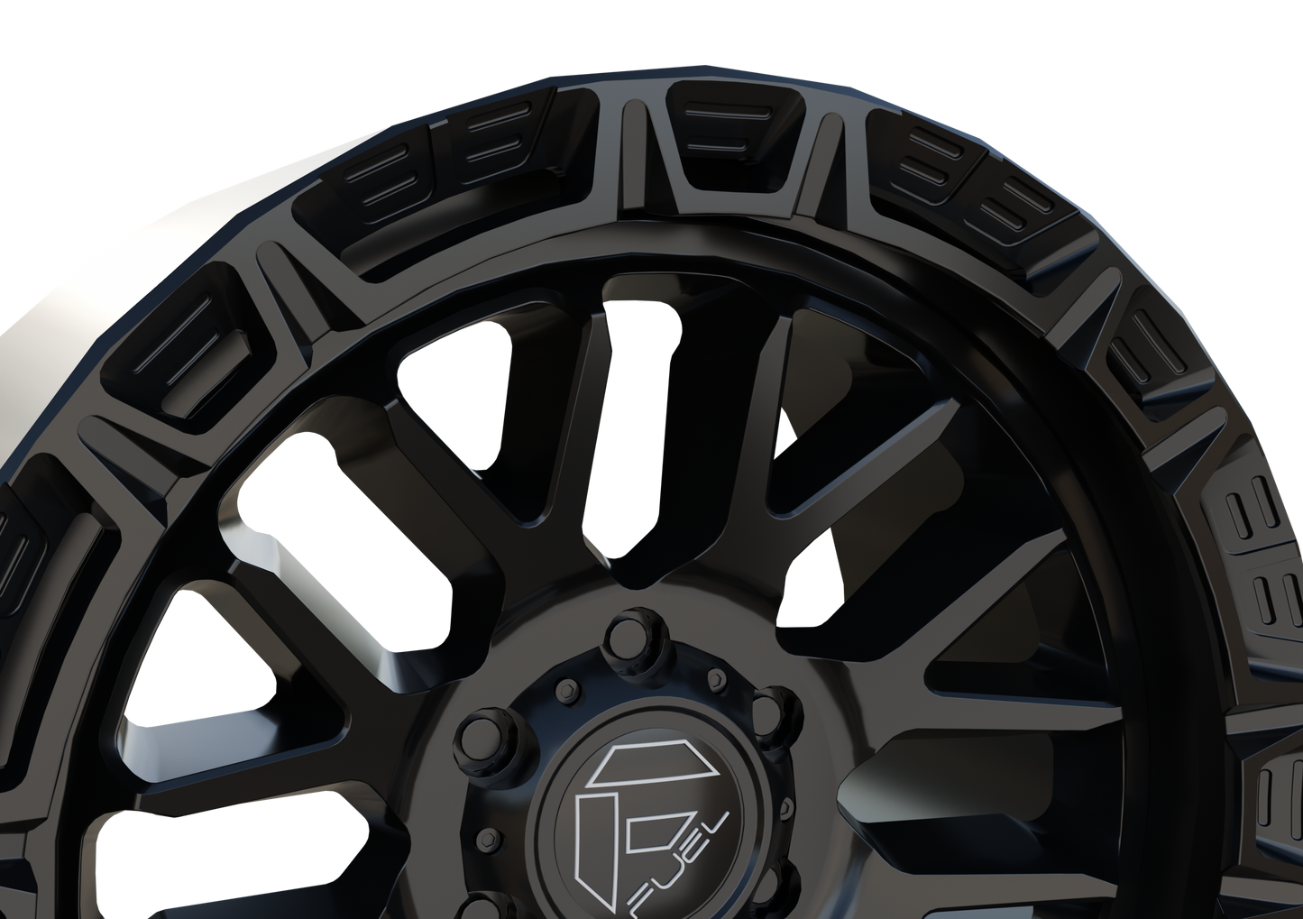 FUEL OFF-ROAD RAIL WHEEL 3D PRINT MODEL