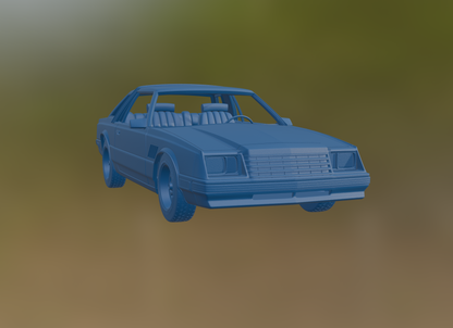 DODGE MIRADA 440 1980 3D PRINT MODEL
