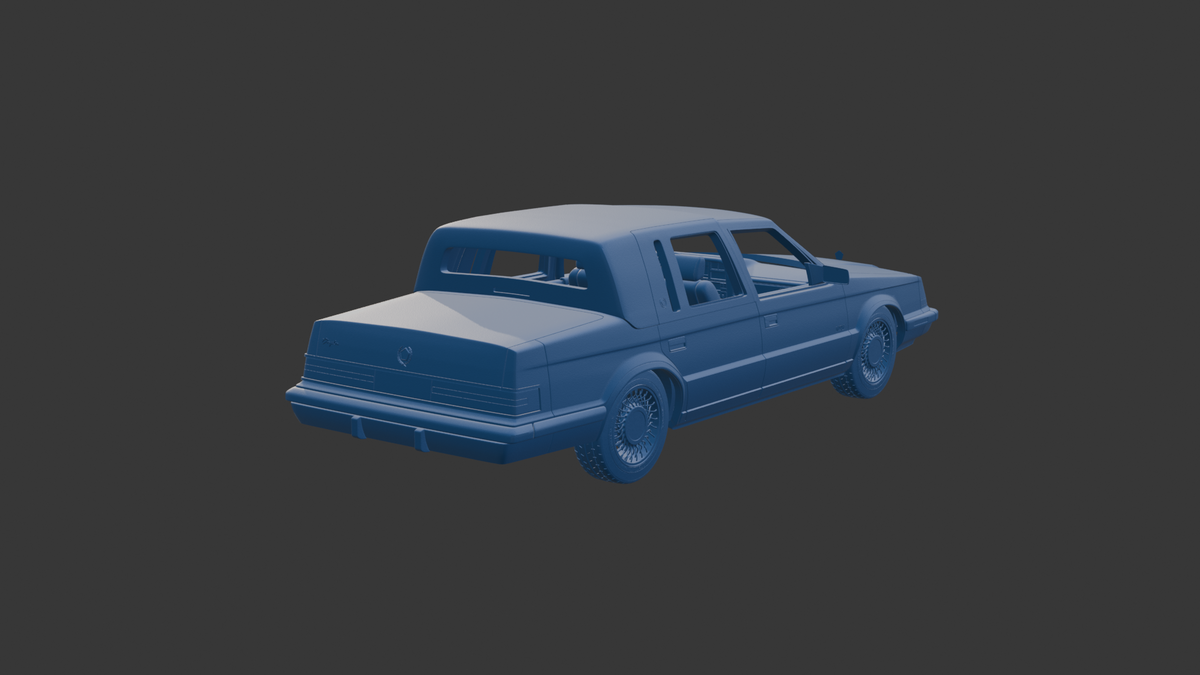 CHRYSLER IMPERIAL 1990 3D PRINT MODEL