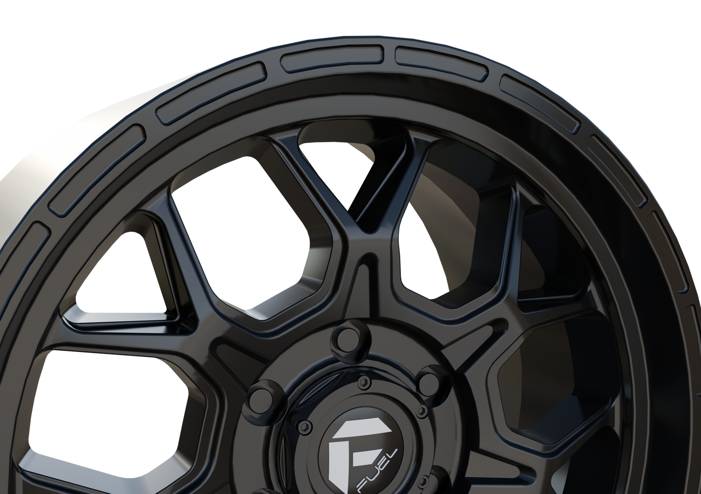 FUEL OFF-ROAD TECH WHEEL 3D PRINT MODEL