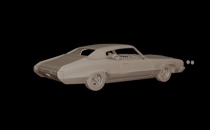 Buick GSX 455 stage 1970 3d print model