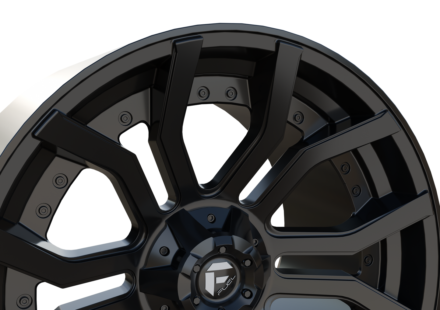 FUEL OFF-ROAD RAGE WHEEL 3D PRINT MODEL