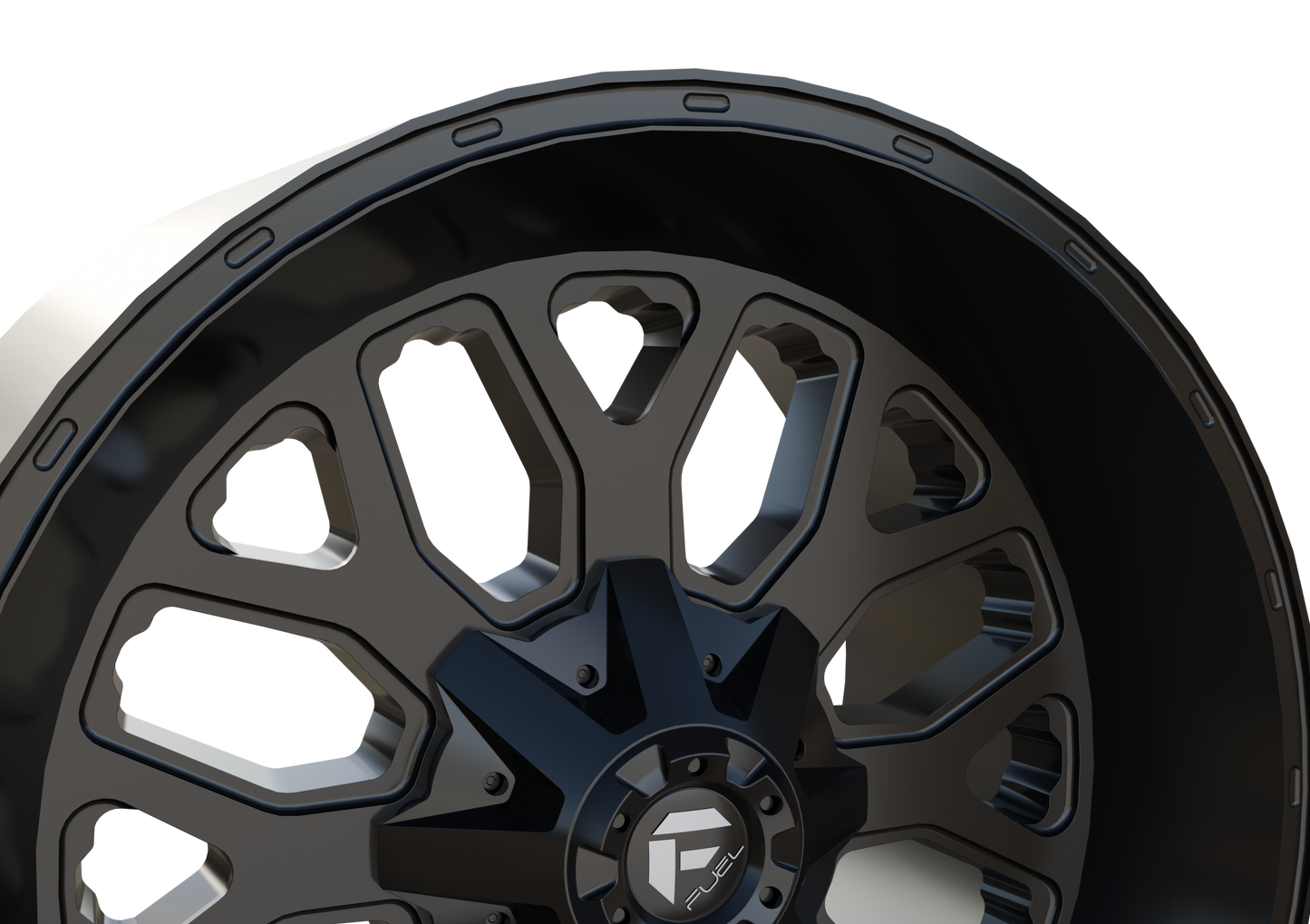 FUEL OFF-ROAD TITAN V1 WHEEL 3D PRINT MODEL